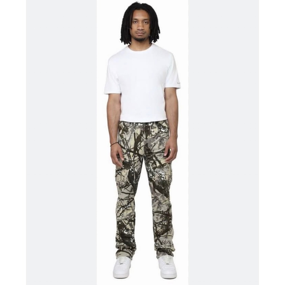 NEW Smoke Rise RED Men XL Real Tree Camo Cargo Pants Streetwear Tactical Utility